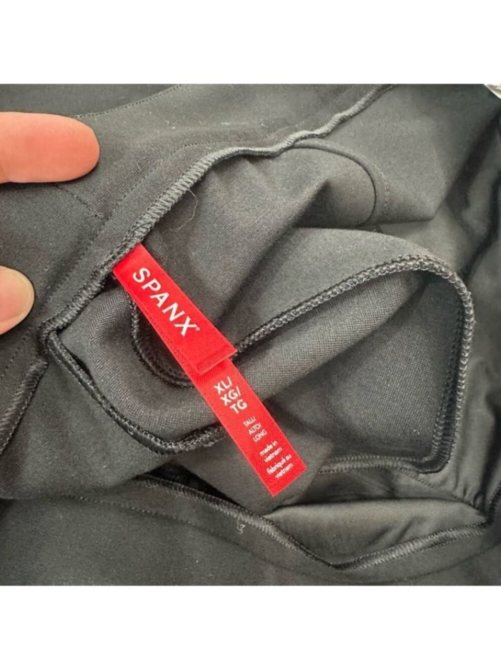 Spanx The Perfect Pants Ponte Classic Black Wide Leg Trousers Womens Size XL NEW - Picture 4 of 7